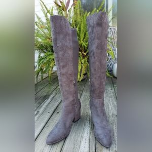 Marc Fisher Gray Heeled Boots